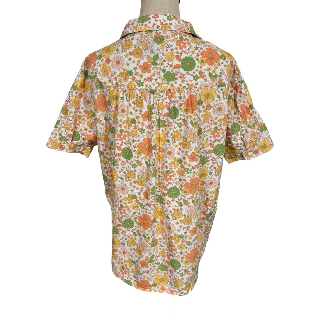 Cozy Earth Sutton Short Sleeve Pajama Top in Wildflower- Still Full Price - Picture 8 of 12